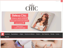 Tablet Screenshot of belezachic.com.br